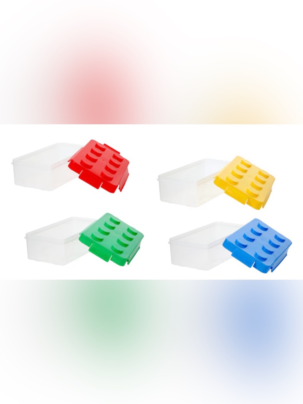 NWT Teaching Tree 4 piece Lego style organizer containers